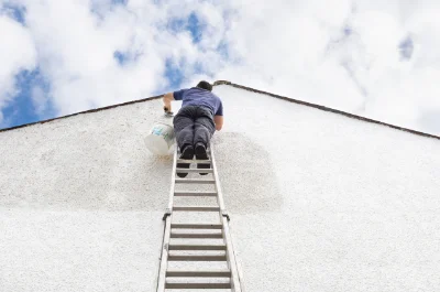 Peinture extérieure à la Flachère — façades et ravalement